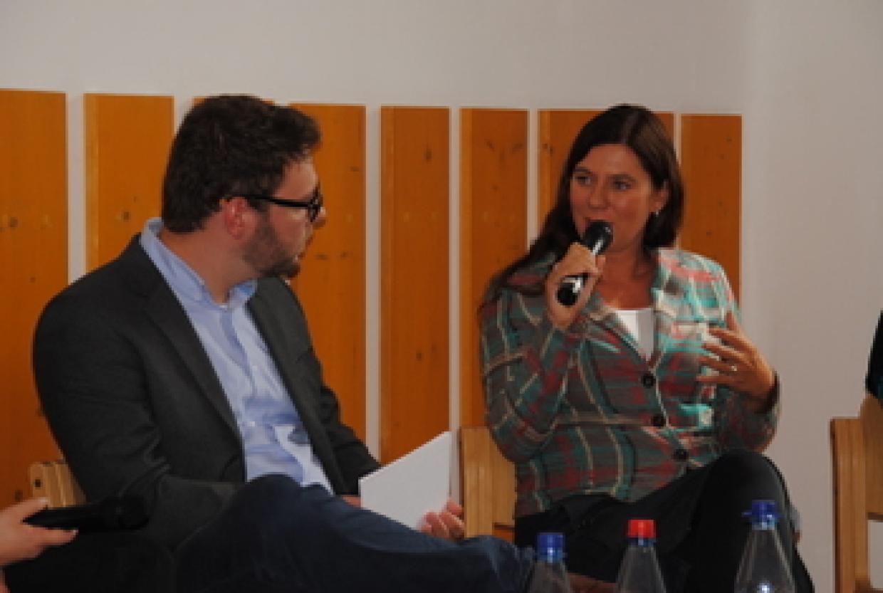 Sandra Scheeres, Berliner Senatorin für Jugend und Bildung: "Hier wird Demokratie gelernt."