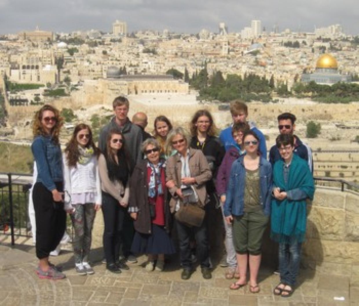 Ausblick vom Ölberg: Jerusalem hat alle beeindruckt.