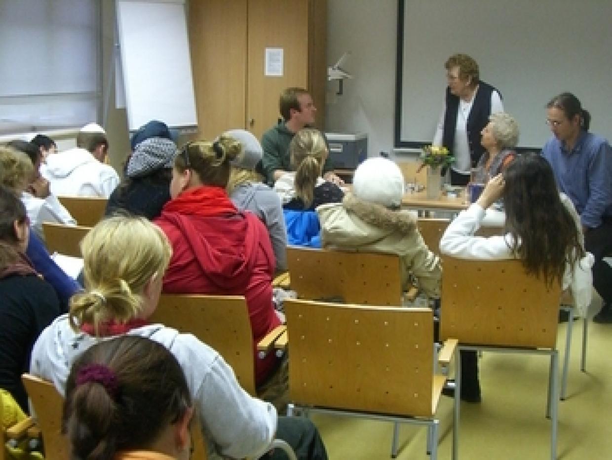 Zeitzeuginnengespräch in Ravensbrück