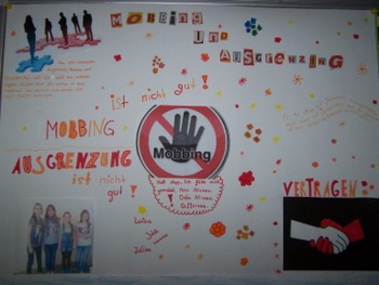 "Mobbing und Ausgrenzung" - Plakat zum Ideenwettbewerb