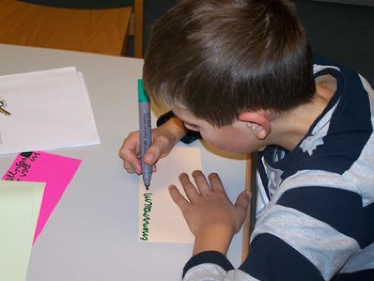 Die Klassensprecher_innen waren mit großer Ernsthaftigkeit bei der Sache.